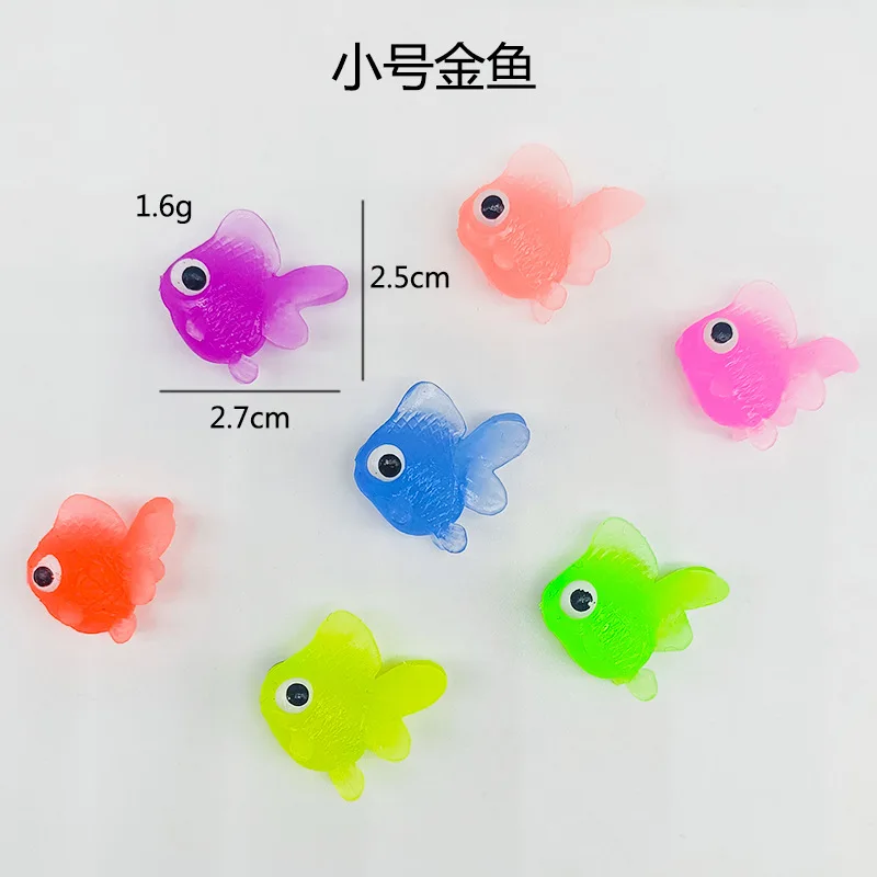 10 pz/set Bambini Gomma Morbida Pesce D'oro Giocattoli Da Bagnetto Per Bambini Simulazione Mini Pesce Rosso Acqua Bambino Divertimento Nuoto Regali Da Spiaggia