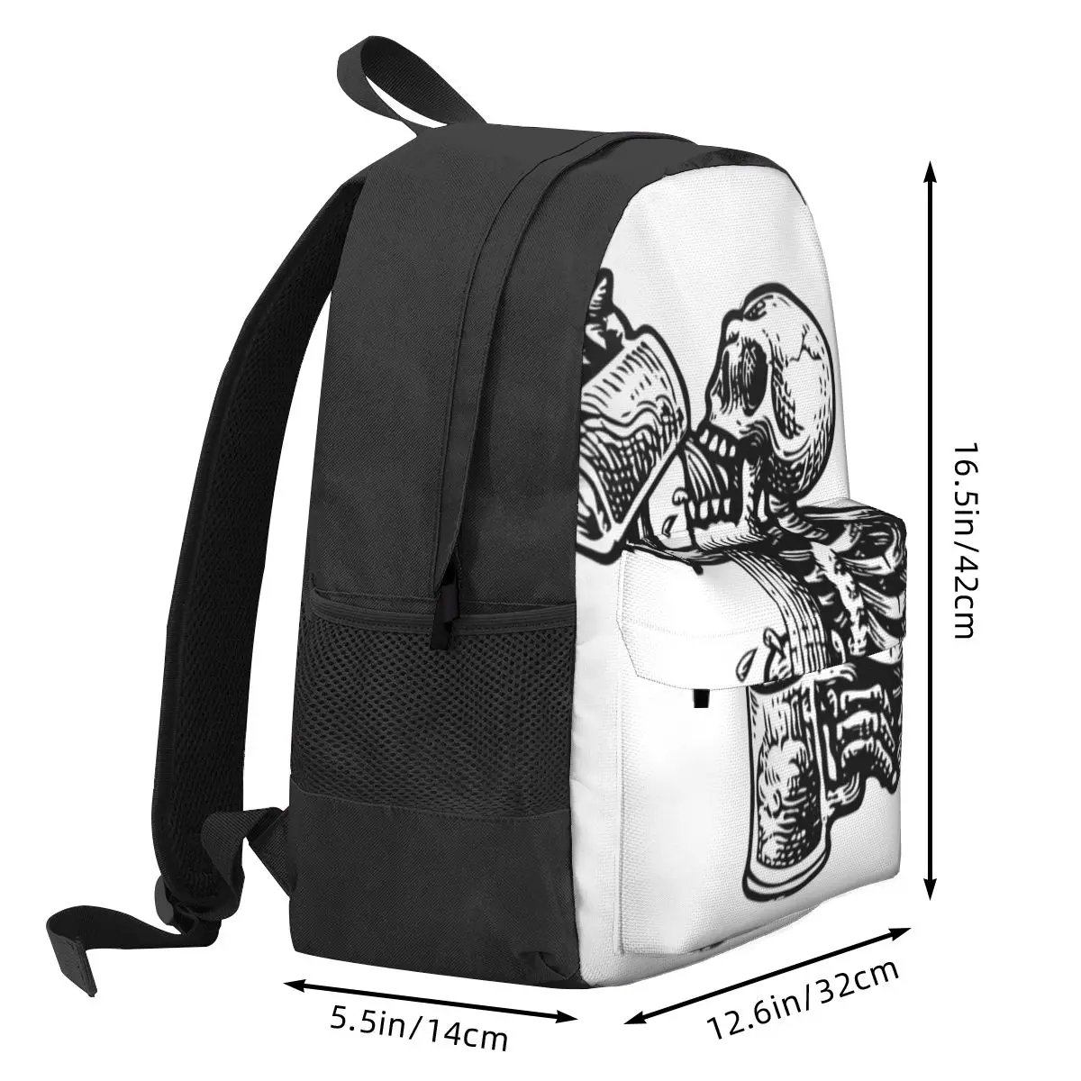 Betrunkene Schädel Rucksäcke Jungen Mädchen Bücher tasche Kinder Schult aschen Cartoon Kinder Rucksack Reise Rucksack Umhängetasche große Kapazität