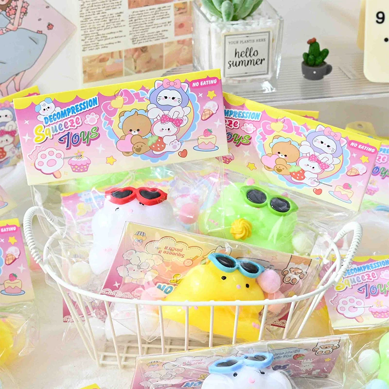 Cute Hamster Squeeze Toy Fashion Decompression Toy Cartoon Kawaii Slow Rebound Toys Creative Stress Relief Relax Toys Gifts