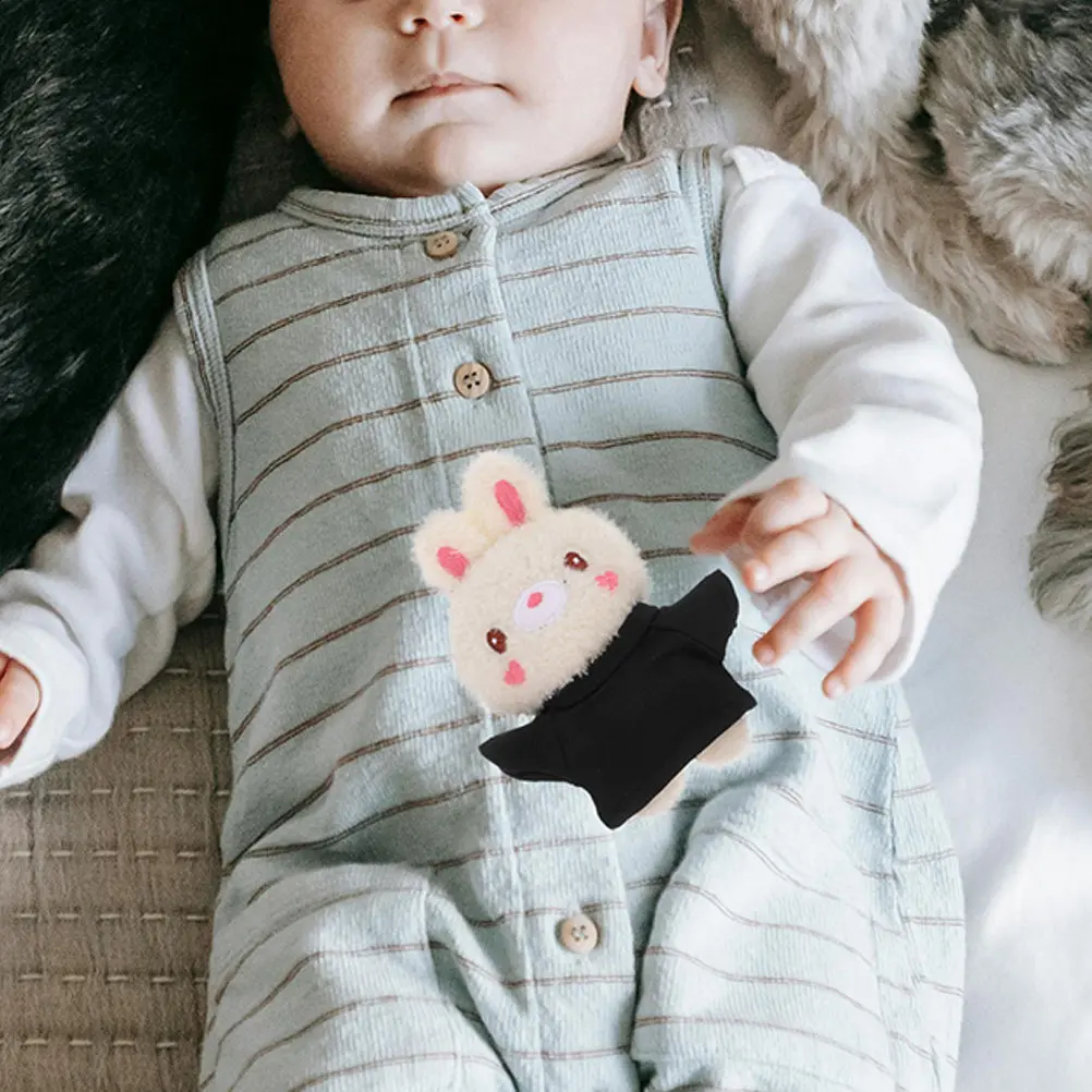 

6Pcs Bear T-Shirt Mini Bear Clothes Round Neck Stuffed Animal Outfit Blank Sublimation Shirt Soft Comfortable Animal