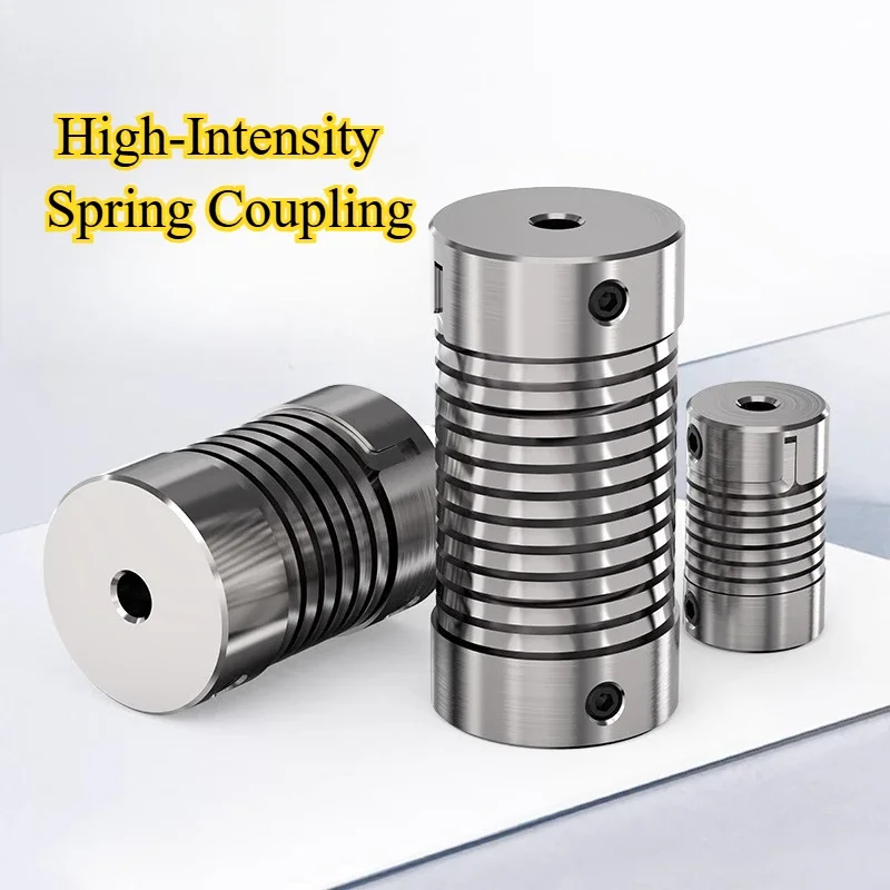 D16L25 Spring Coupling 4/5/6/8/10MM Small Motor Elastic Stepper Motor Flexible Thread Eccentric Angle Durable Encoder Coupling