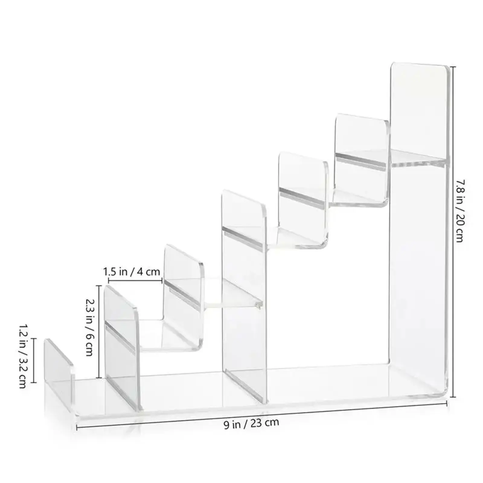 Acrylic Display Stand Decoration Holder Collectibles Display Stand Desktop Organizer Holder Showcase for Wallet Glasses