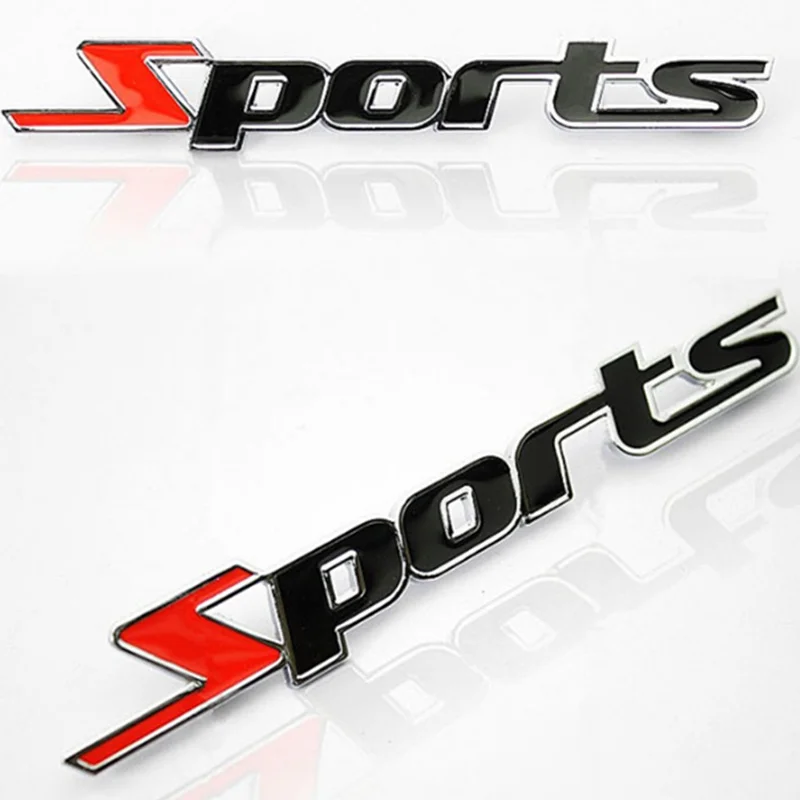 

Car Styling 3D Metal Car Stickers Sport for volvo mustang renault trafic fiat citroen saxo saab 9-3 w205 bmw f21 bmw x3 e83