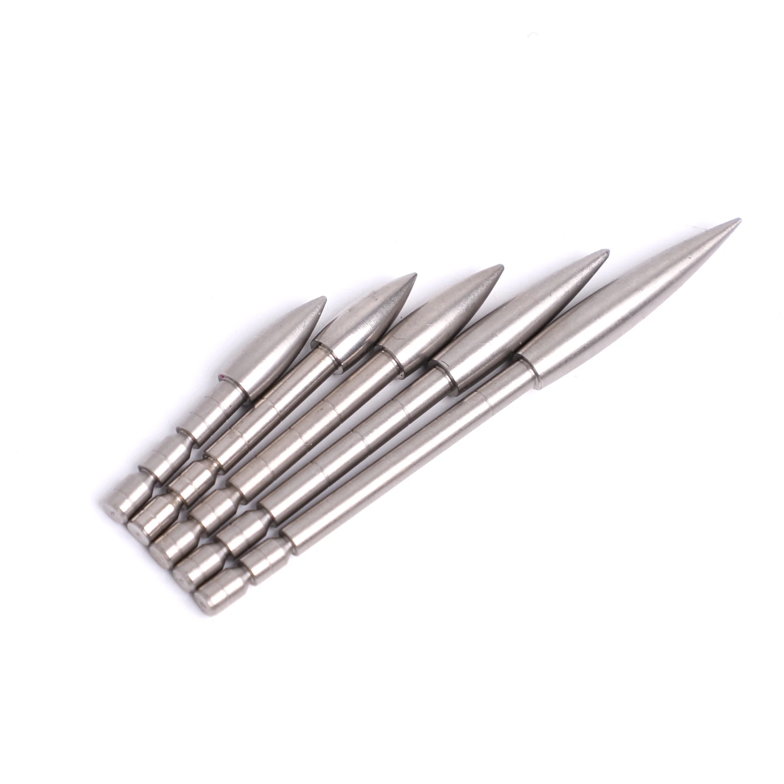 12/24pcs Stainless Steel Arrow Point Tip For ID 4.2 mm Arrow Shaft DIY 100 120 150 200 Grain Arrow Head Archery Accessory