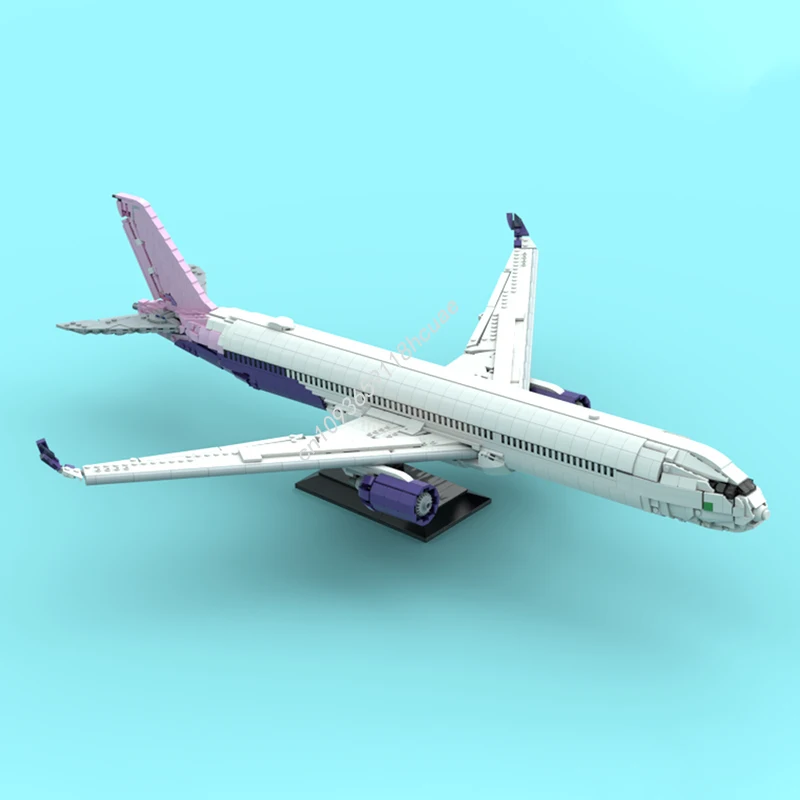 2847 pçs moc riyadh ar airbus a3501000 modelo blocos de construção diy brinquedos educação crianças tijolo presentes natal