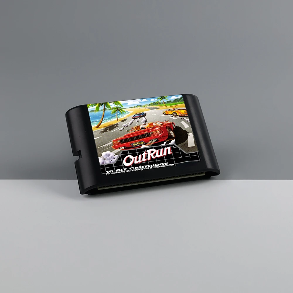 Обложка OutRun 16-битная MD Game Card EUR для картриджа игровой консоли Sega Megadrive Genesis