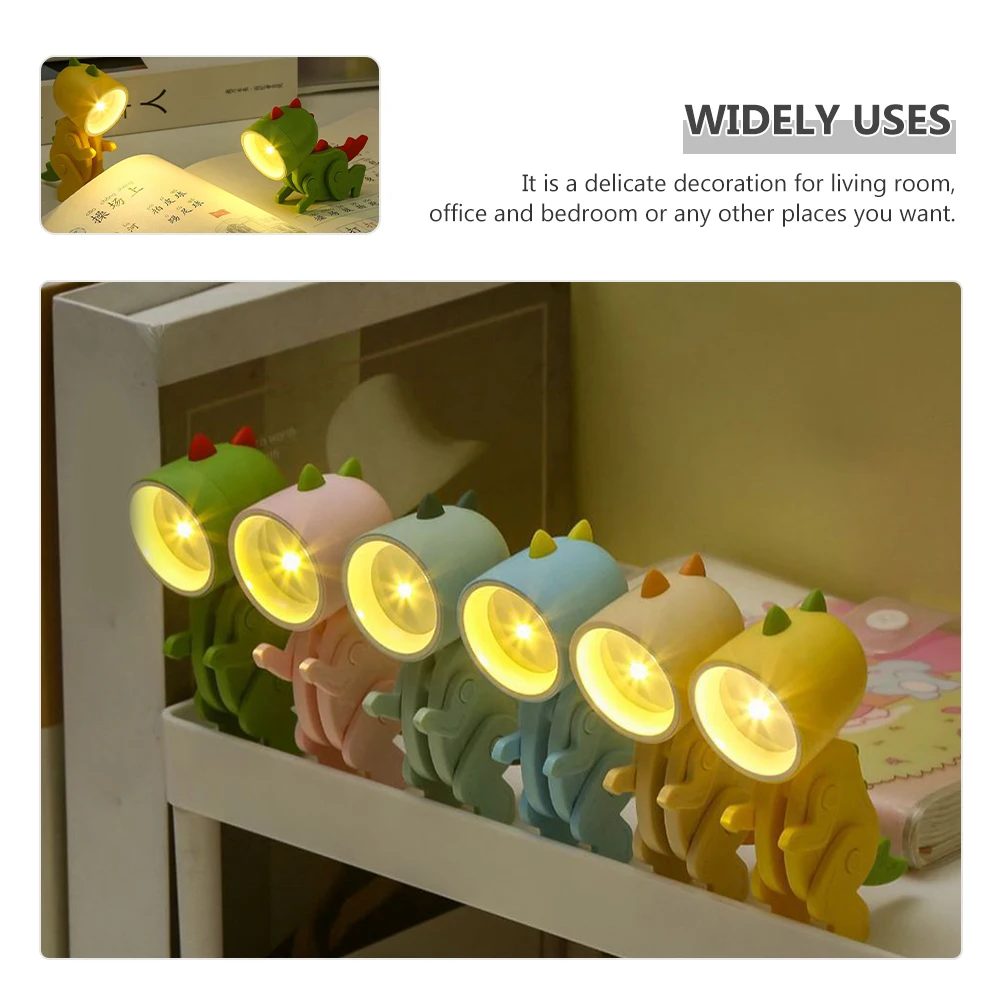 Cartoon Pet Night Light Dinosaur Led Cute Desk Accessories Mini Button Lamp Student