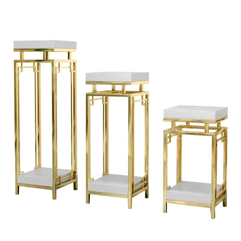 

Metal plant bracket indoor living room decorative flower stand square flower pot stand