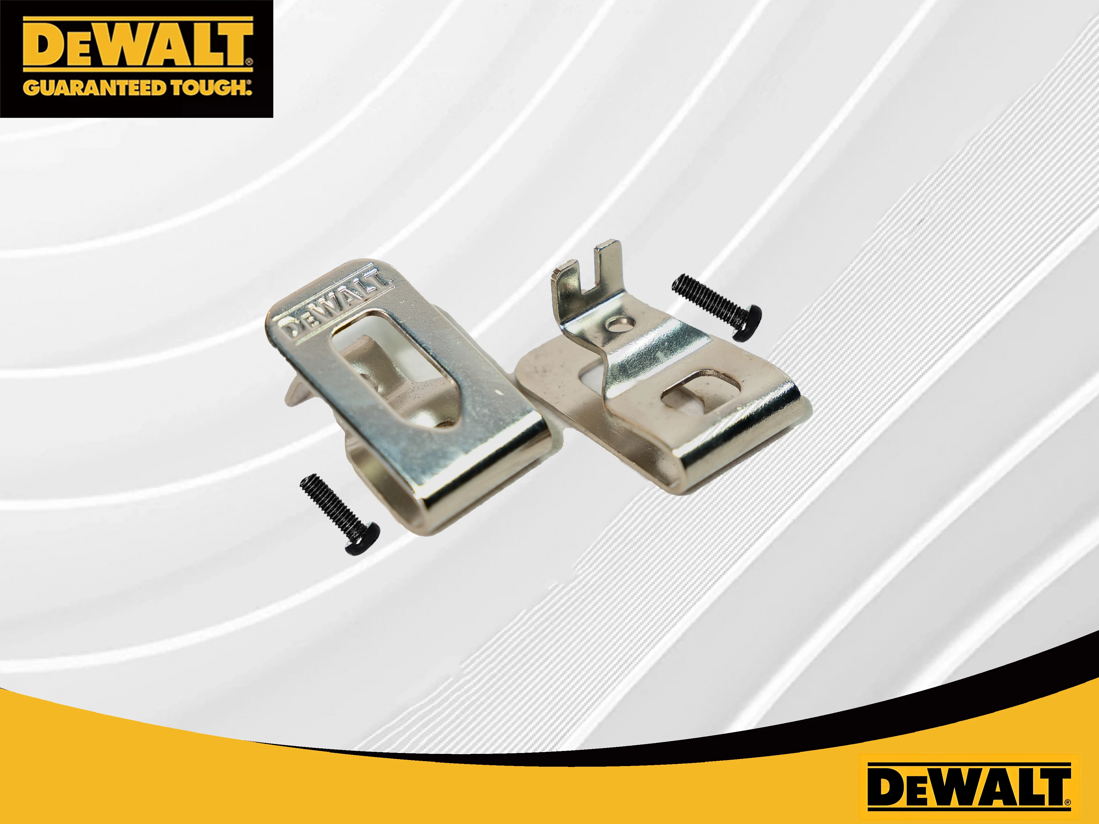 DEWALT original Electric Drill Belt Clip Hooks With Screws   18V 20V Cordless Drills Wrench Holder Clip Hooks Tool Part