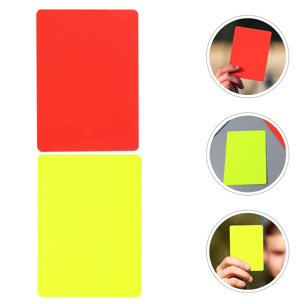 

12 Pcs Referee Red and Yellow Card Sports Soccer Costume Accessory Cards for Basketball