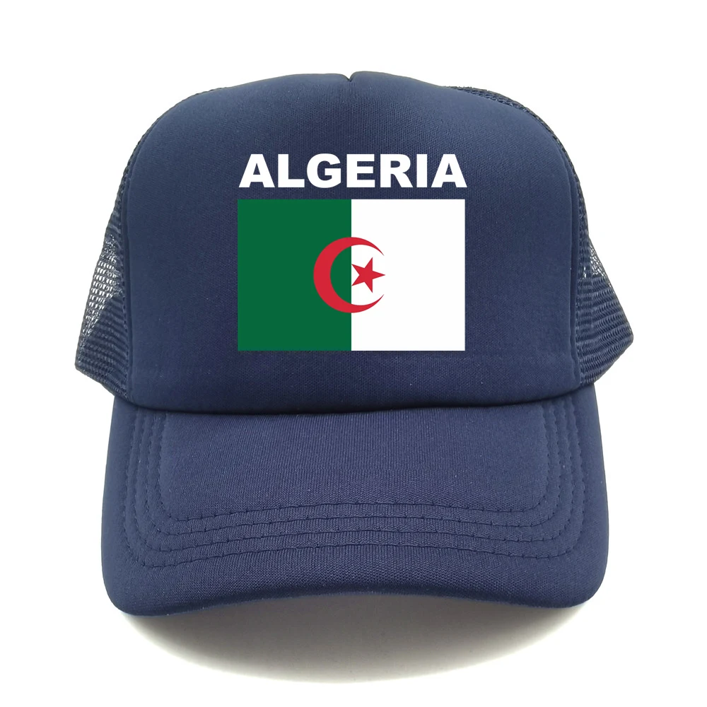 Cool Algeria Trucker Cap Men Algeria Flag Hat Baseball Cap Unisex Mesh Net Caps