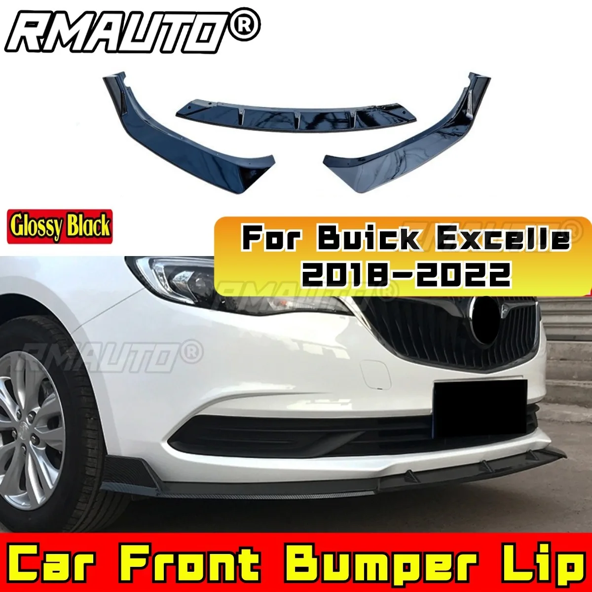 

Передний бампер автомобиля, сплиттер для губ, спойлер, бампер для Buick Excelle 2018-2022, комплект кузова, автомобильные аксессуары