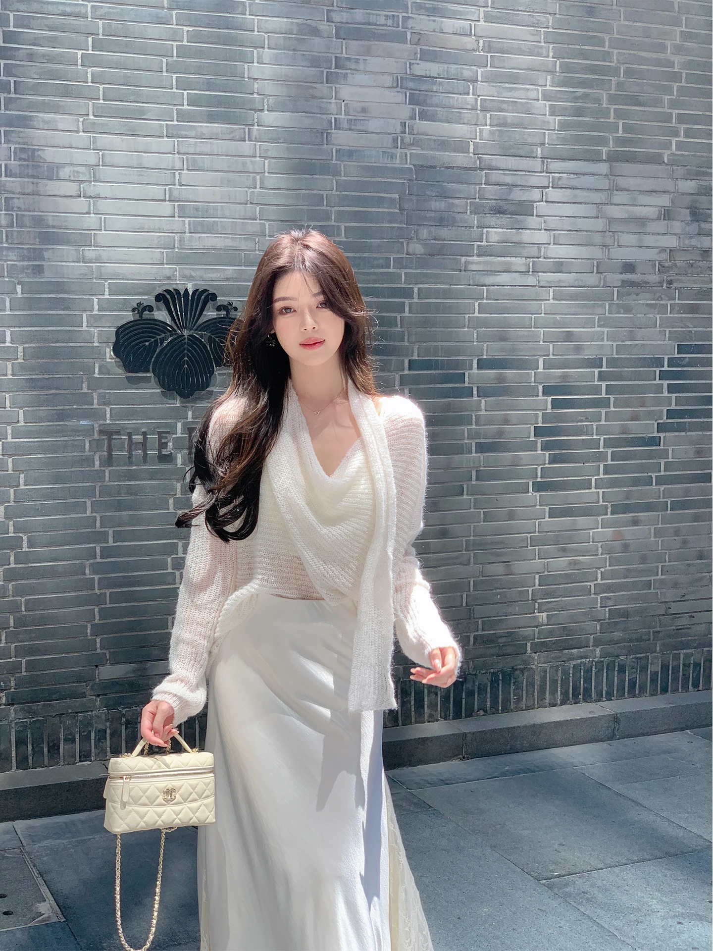 

Женский тонкий белый вязаный джемпер ByYou для ранней осени, с длинным рукавом, свободного кроя, из мягкого трикотажа