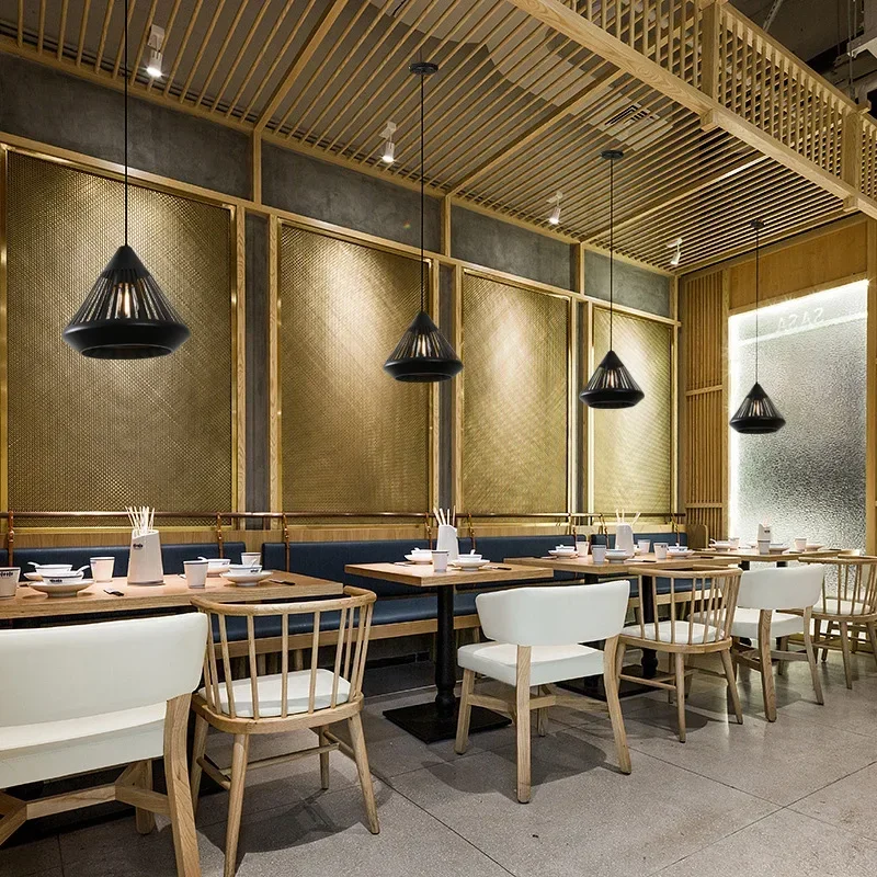 

Restaurant Chandelier Modern Simple Bar Coffee Shop Small Creative Personalized Iron Diamond Single Meal