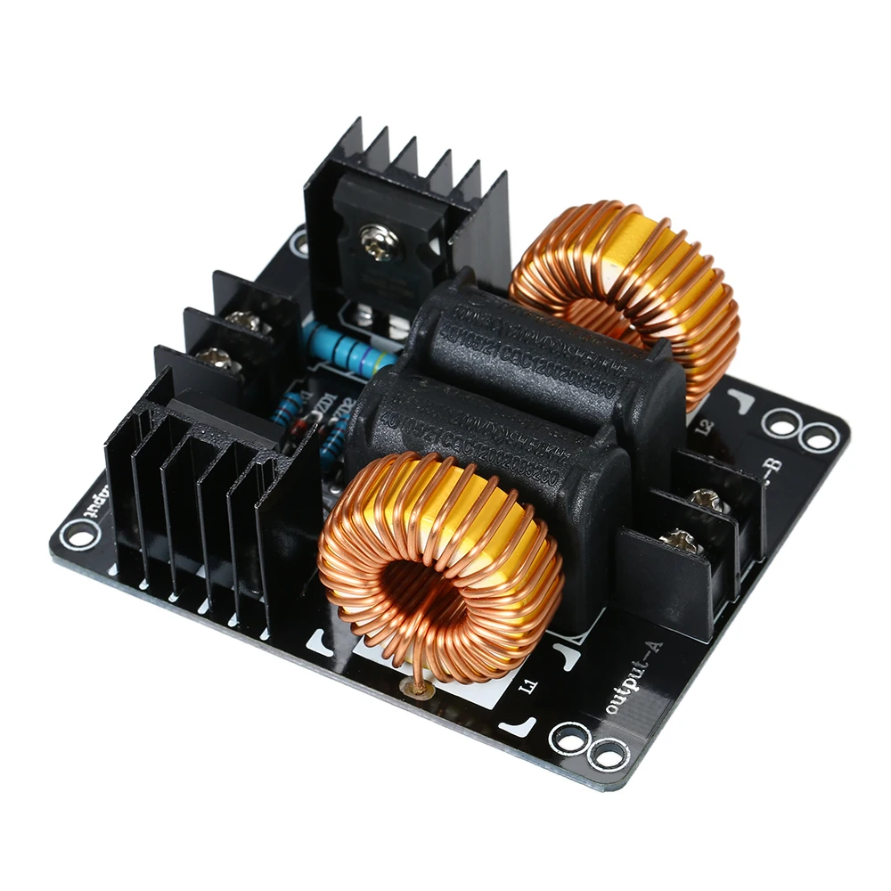 ZVS Induction Heating Board 1000W Low Voltage Induction Heating Module Flyback Driver Heater 1.6mm Double Board DC 12V-30V