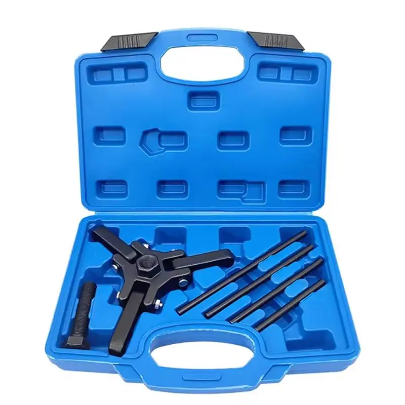 Easy To Use Compact Heavy Duty Flywheel Crankshaft Pulley Harmonic Balancer Puller Tool 3 Jaw For Cars 3/8In Drives-N32R