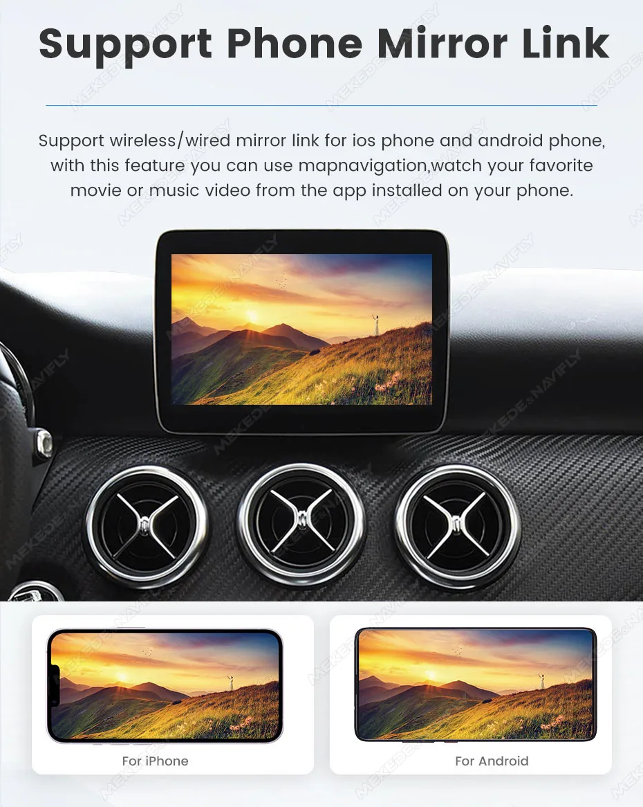 MEKEDE Wireless CarPlay Android Auto Decoder für Mercedes Benz NTG4.0 NTG4.5 NTG5.0 Auto Smart Video Box unterstützt Youtube Netflix – Detail 10