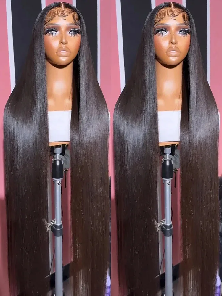 

30 36 40 Inch Straight Lace Front Human Hair Wigs 13x6 Transparent HD Lace Frontal Human Hair Wigs 250% HD Lace Wigs for Women