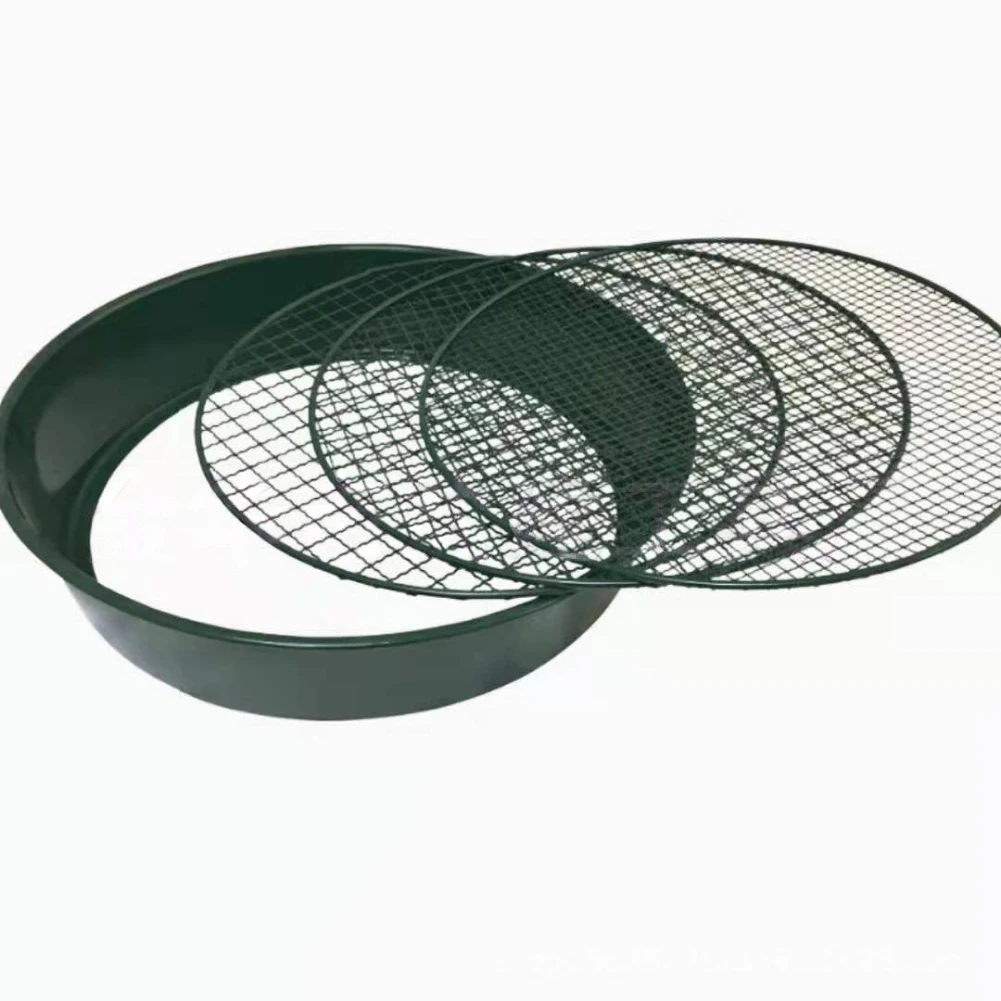 Replaceable Screen Sediment Screen Three Aperture Metal Screen Agricultural Tool Garden Plants Care Tool Sets 3/6/9/12mm Mesh