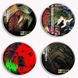 Machine Girl Wlfgrl Button Pin Retro Vintage Punk Style Brooch Metal Badge Creative Bag Accessories Fans Collect Friends Gifts