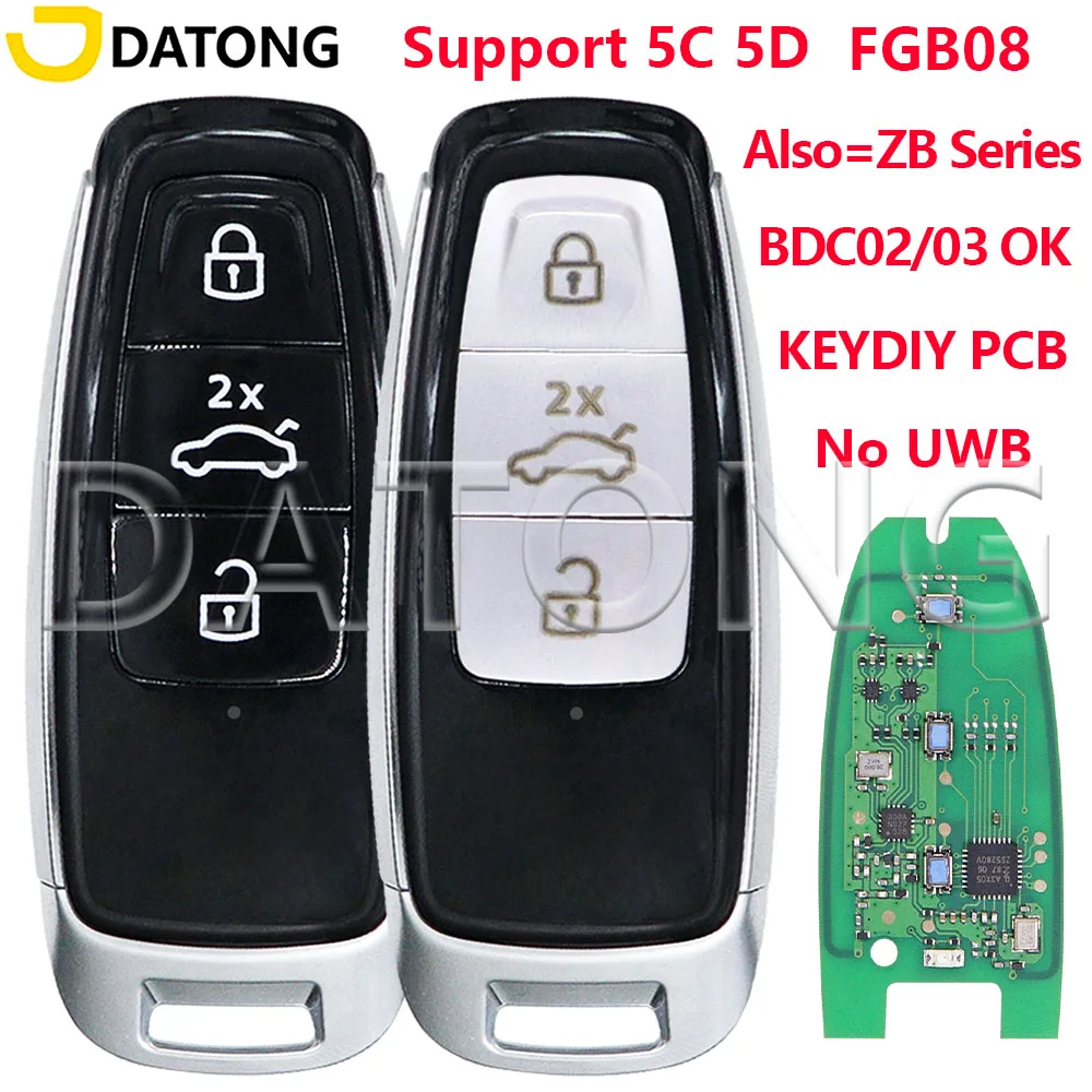 Datong KEYDIY PCB FBG08 Support MQB49/5C 5D No UWB Also Can As ZB Used Car Key Or Shell For Audi VW BMW Volkswagen Porseche