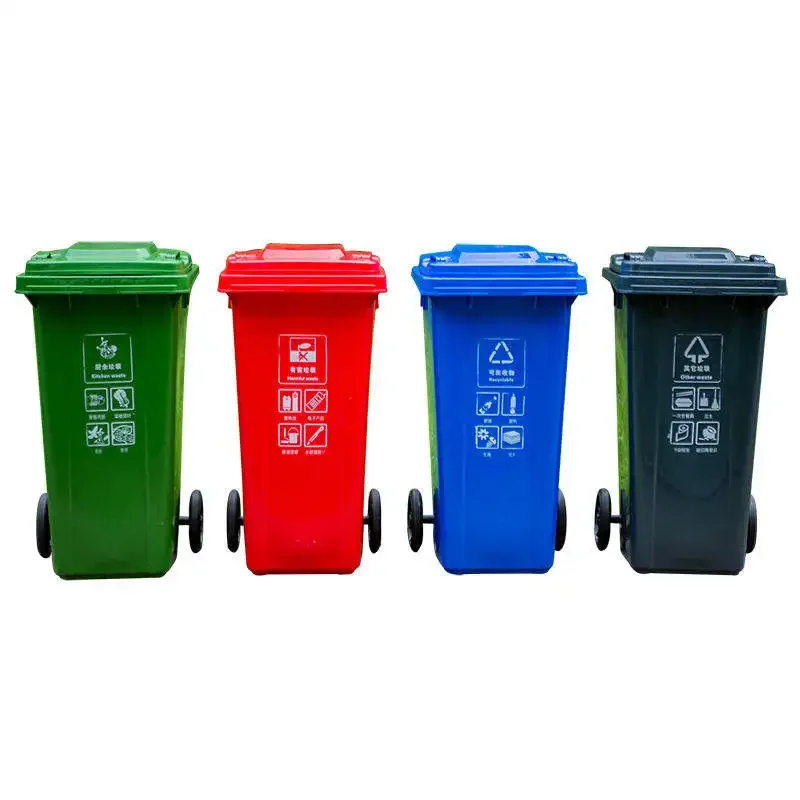 660 1100l 1100liter street outdoor large plastic trash garbage waste container  dustbin waste bin with wheels