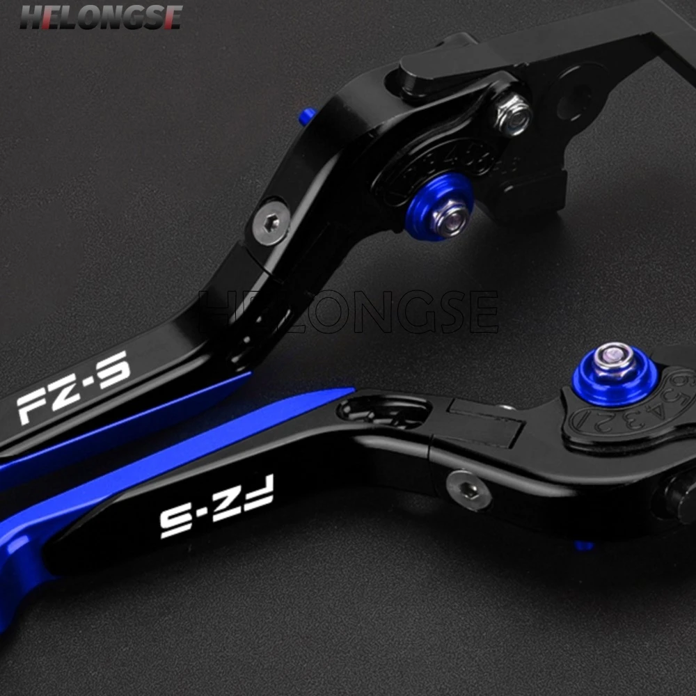 

HELONGSE Motorcycle Accessories Extendable Brake Clutch Levers Grips For YAMAHA FZ FZS16 FZS 2008-2018 2017 2016 2015 2009 2010