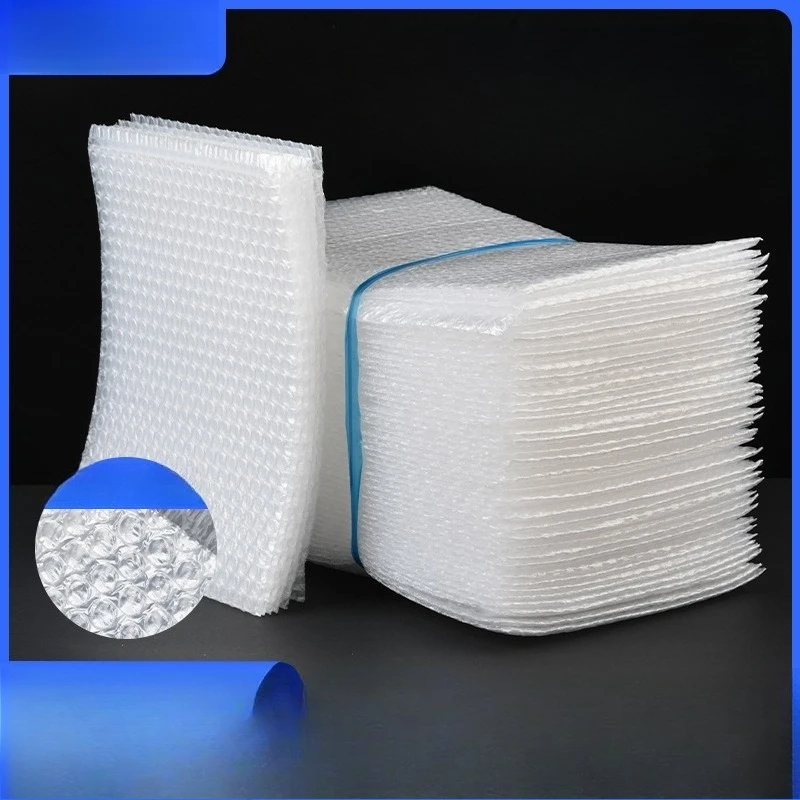 Transparent Double Bubble Mailers Shockproof Anti Fall Foam Pouch Express Bubble Wrap Shipping Protective Bags For Fragile Items