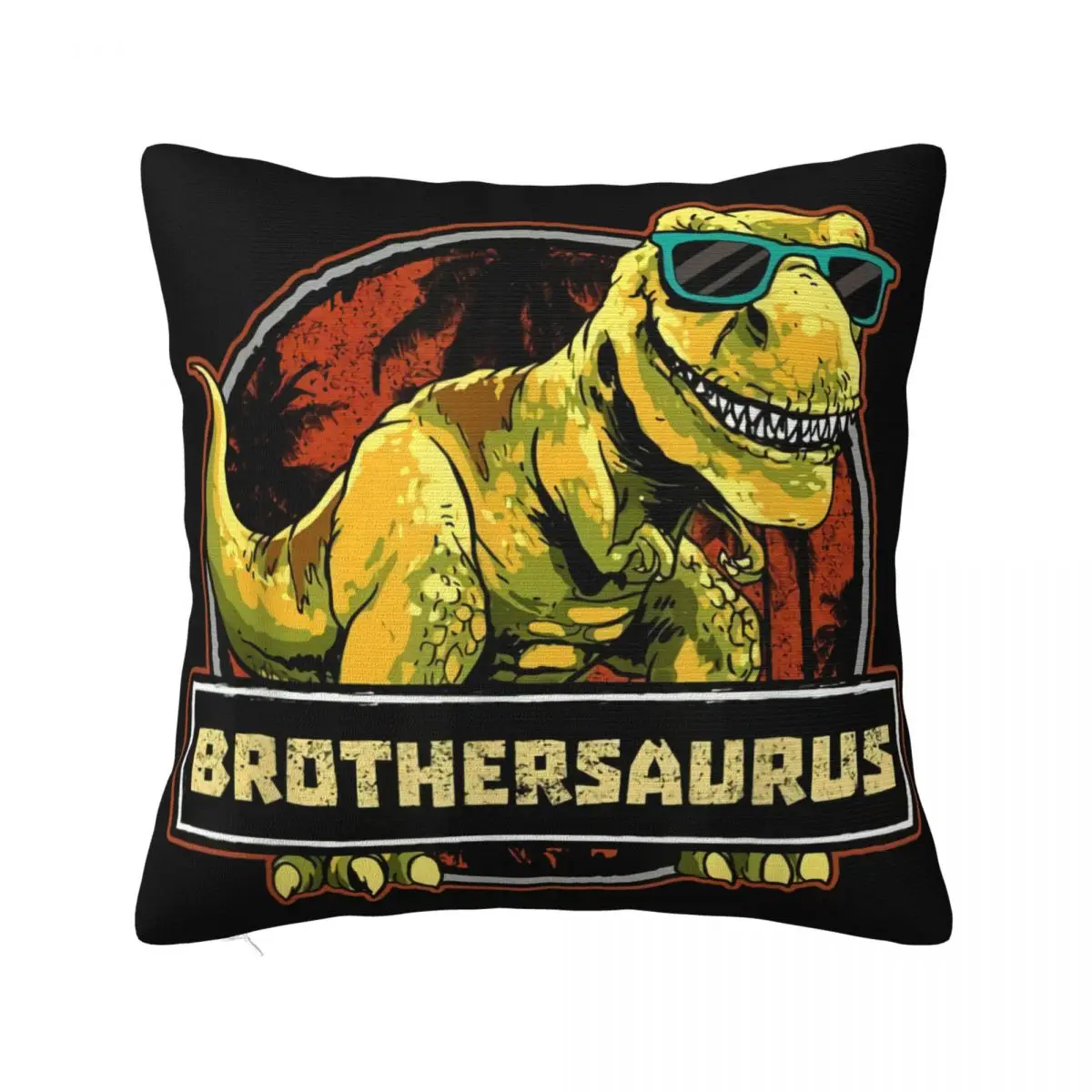 Brothersaurus T Rex Brother Tops Unisex Normal Print Brand Style Gift Kawaii Classic Male Different Geek Pillow Case