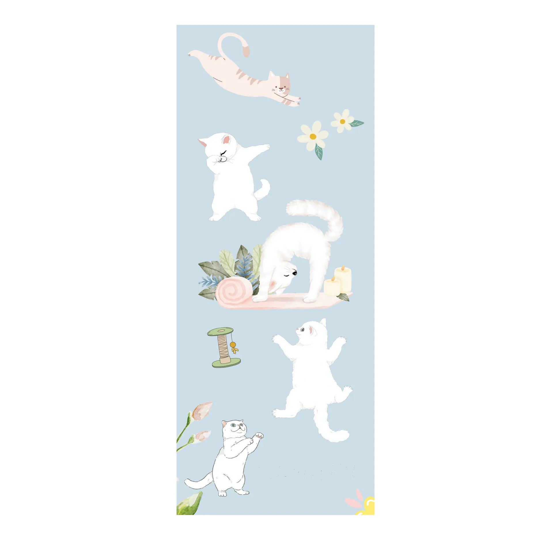 Yoga mat pu + rubber girls special sound insulation, shock absorption, non-slip, thickened, portable printed sports mat