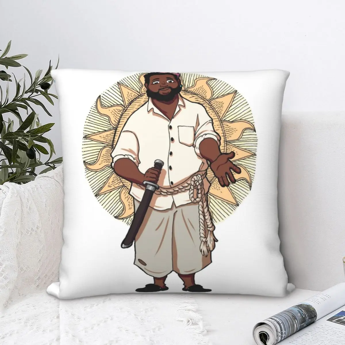 

Oluwande Sun Square Pillowcase Polyester Pillow Cover Velvet Cushion Decor Comfort Throw Pillow for home Car