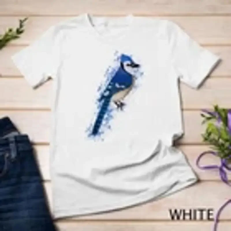 Blue Jay Bird Birder Birdlover Birdwatcher Animal Biologist Unisex T shirt