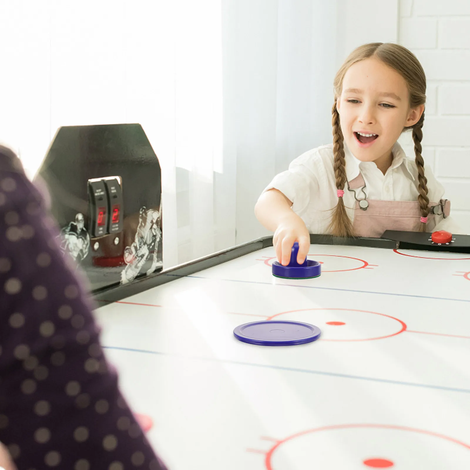 

1Set Ice Hockey Pucks Table Pusher Set for Multi-Function Gaming Table Replacement Parts Hand-Eye Coordination Skill Development