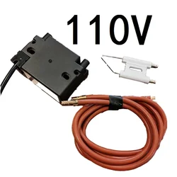 Transformador de encendido de entrada de 110V, dos líneas de 1 metro, aguja de electrodo