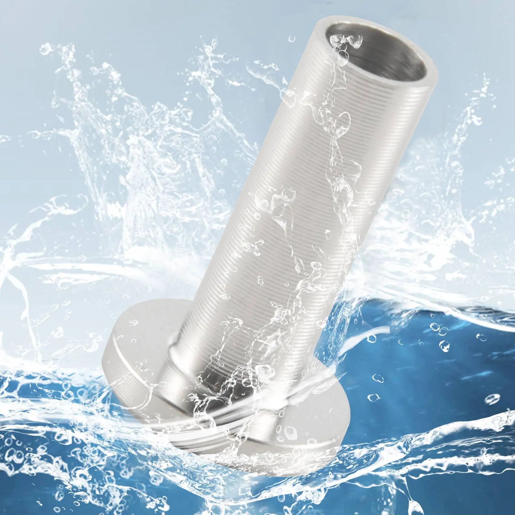 40 Pack T316 Stainless Steel Protector Sleeves For 1/8 inch Wire Rope Cable Railing DIY Balustrade with 1Pc Drill Bit