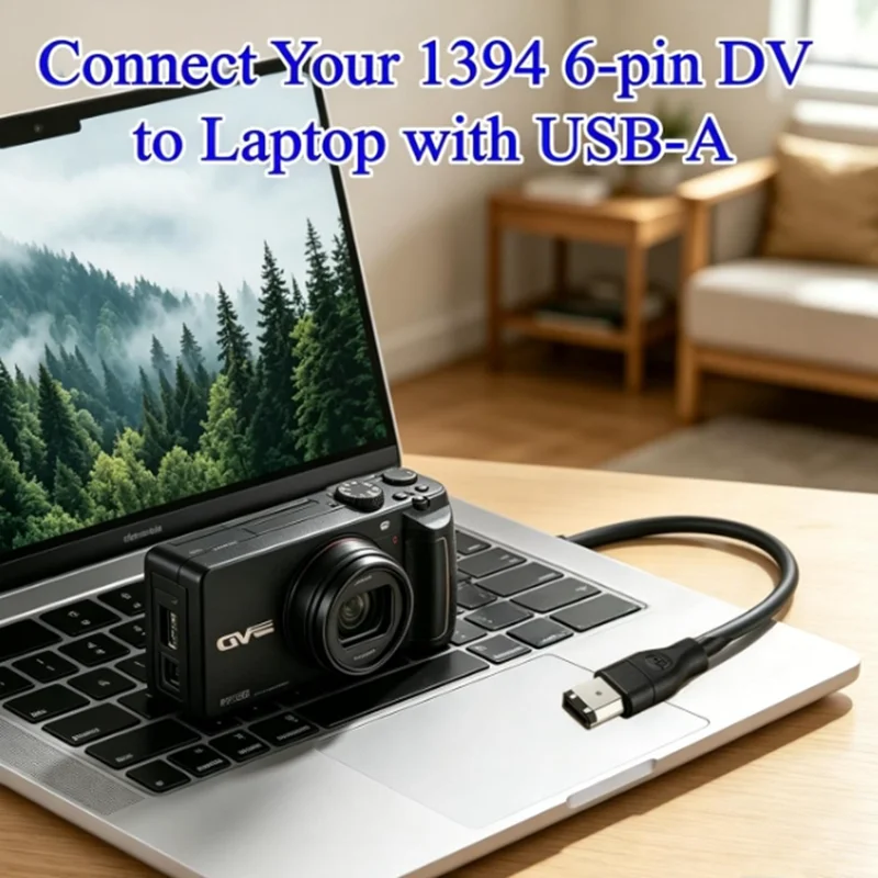 For Computer Digital Camera D 1.8M 6FT USB Male To 1394 6pin Male Data Transmission Signal USB To IEEE Firewire 1394 6PIN Cable