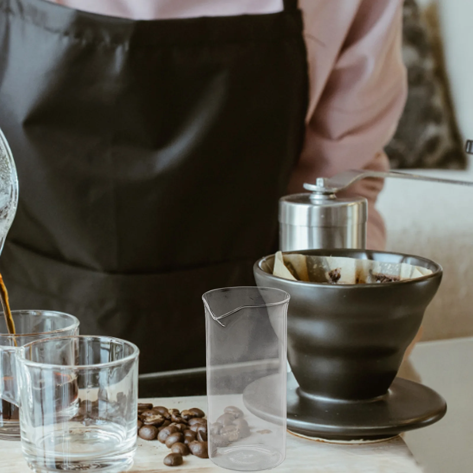 

Glass Coffee Pot Replacement Sturdy Handle Antislip Design Heatresistant Easy to Clean for Kitchen Or Office Use