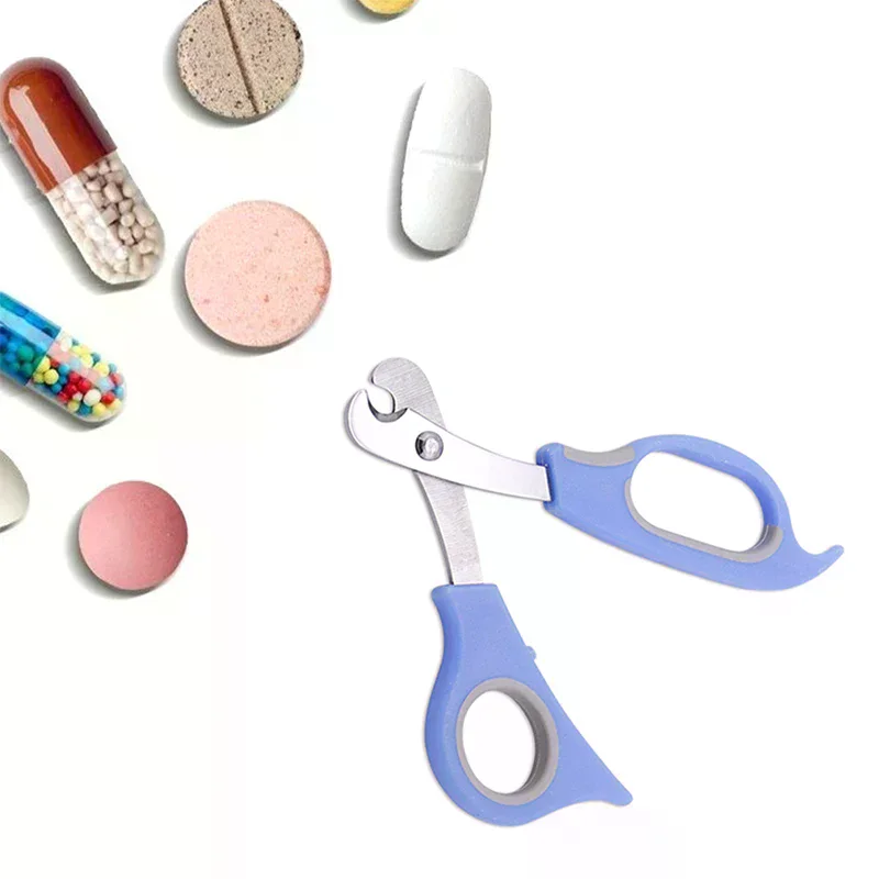/YOV/Pill Cutter Stainless steel Creative Scissor Portable Pill Divider Practical Medicine Splitter for Home Travel 1PC
