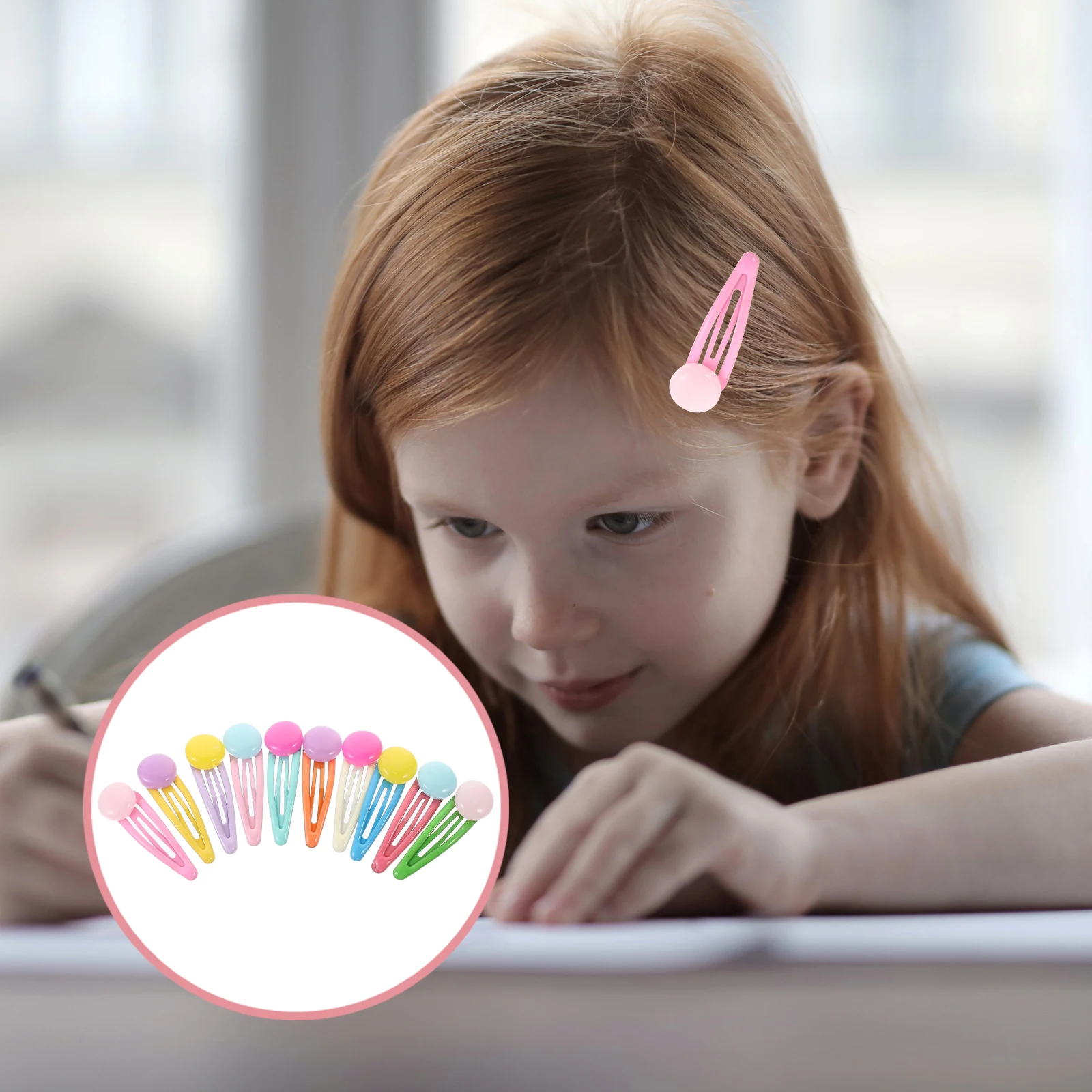 

10pcs Candy Color Dripping Clip Bangs Hair Accessories for Girls Children Women Decorative Clips Side Versatile