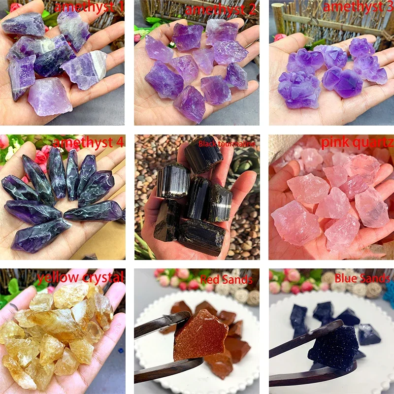 100% Raw Natural  Mineral Stone and Crystals Rose Quartz  Reiki Healing Specimen Collection Decoration Crystal Column Citrine