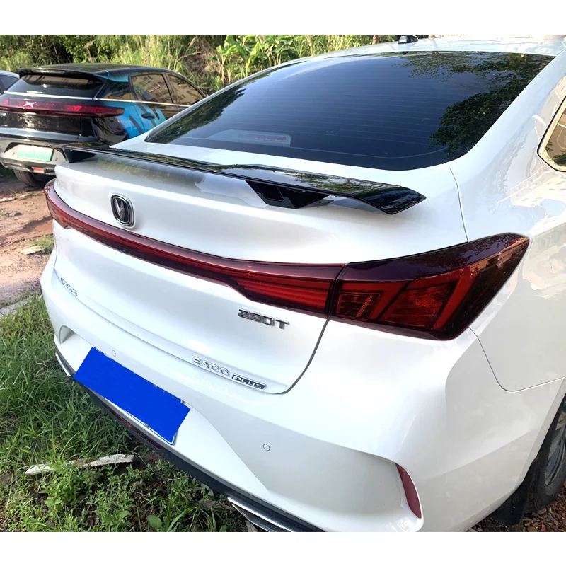 Glossy Black Spoiler for Changan EADO Plus Rear Wing 2020 to 2023 Car Tail Fin Accessories Transform the Style