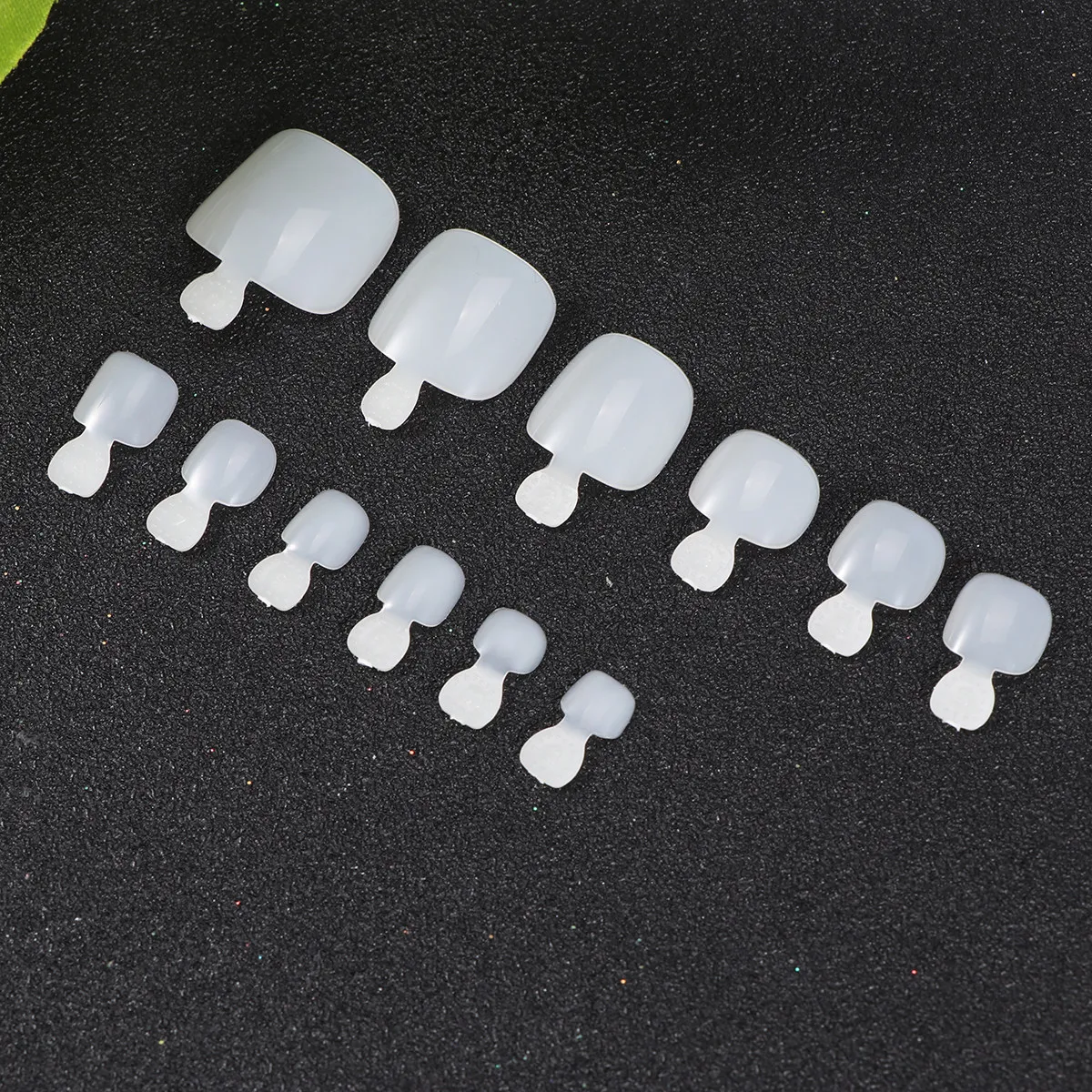 

Набор из 12 видов премиальных накладных ногтей для педикюра: длинные и короткие, прозрачные, для нейл-арта