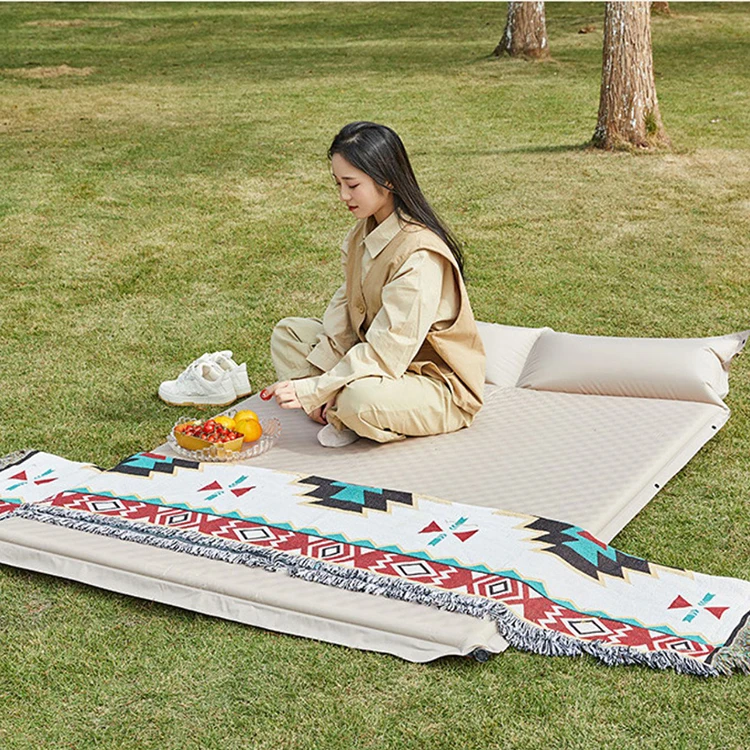 

Portable Lightweight Single Double Camping Sleeping Mat Automatic Inflatable Camping Mat Sleeping Pad Outdoor