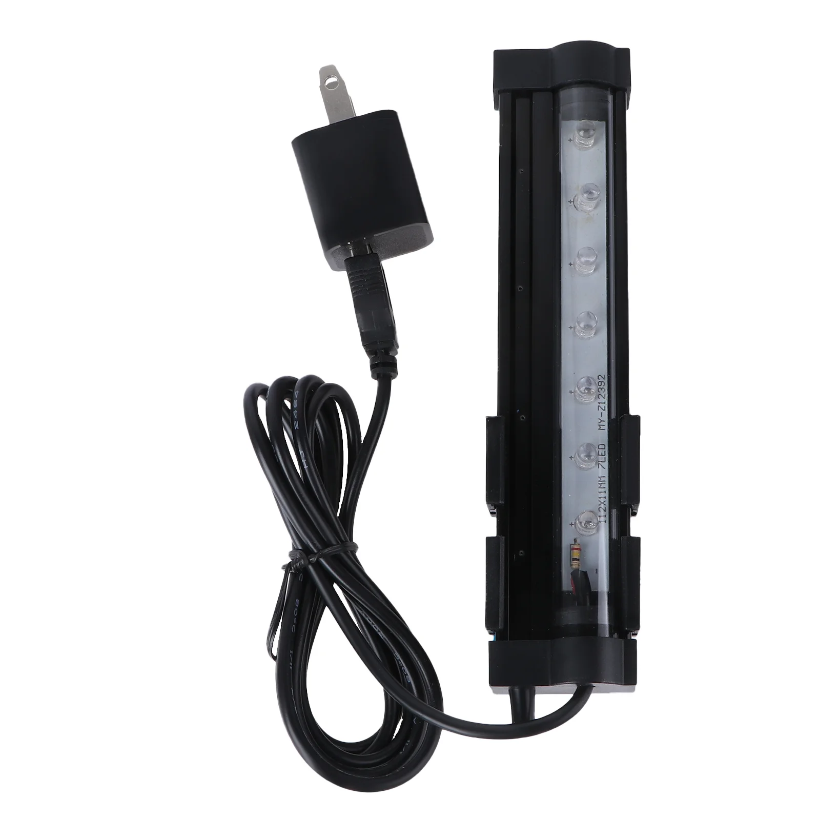 

LED Aquarium Light with Slow Flashing Bubble Lamp for Fish Tank Plant Growth -15 Black Us Plug High Efficiency Low