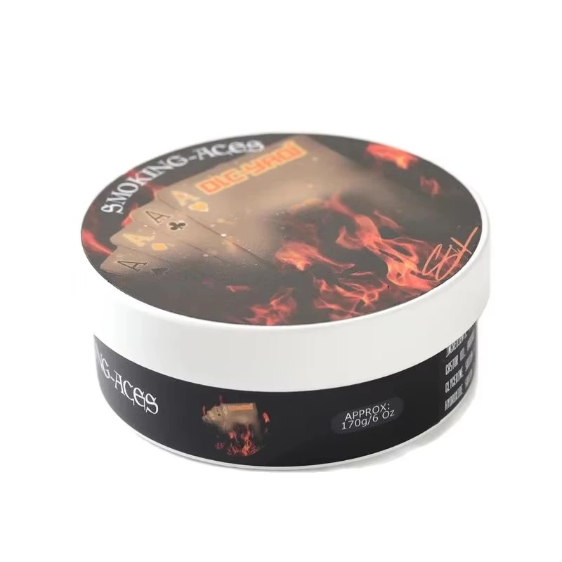2026 New Arrival YAQI Smoking Aces Artisan Shaving Soap for Men 170g Luxury Moisturizing Beard Grooming Essentials