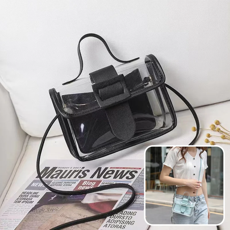 

New Handbags for Women's Adjustable Shoulder Strap Clear Crossbody Bags Simplicity Tote Bag Portable Organizer Pack