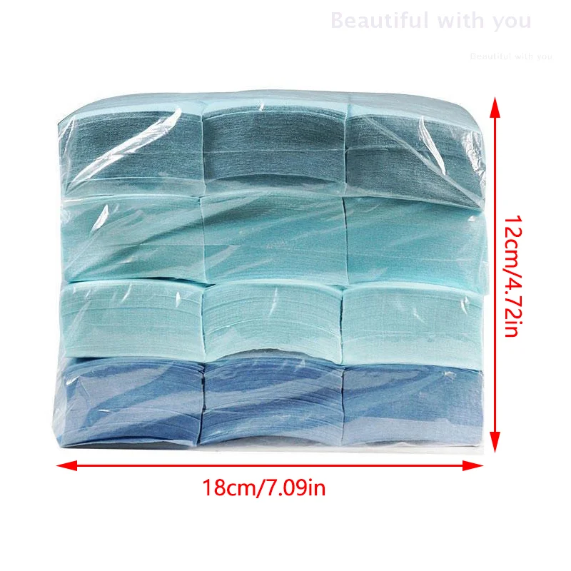 100 pz/borsa Professionale Nail Wipe Lint Free Nail Polish Remover Pad In Fibra di Cotone Addensato Salviette Morbide Unghie artistiche Strumenti di Pulizia