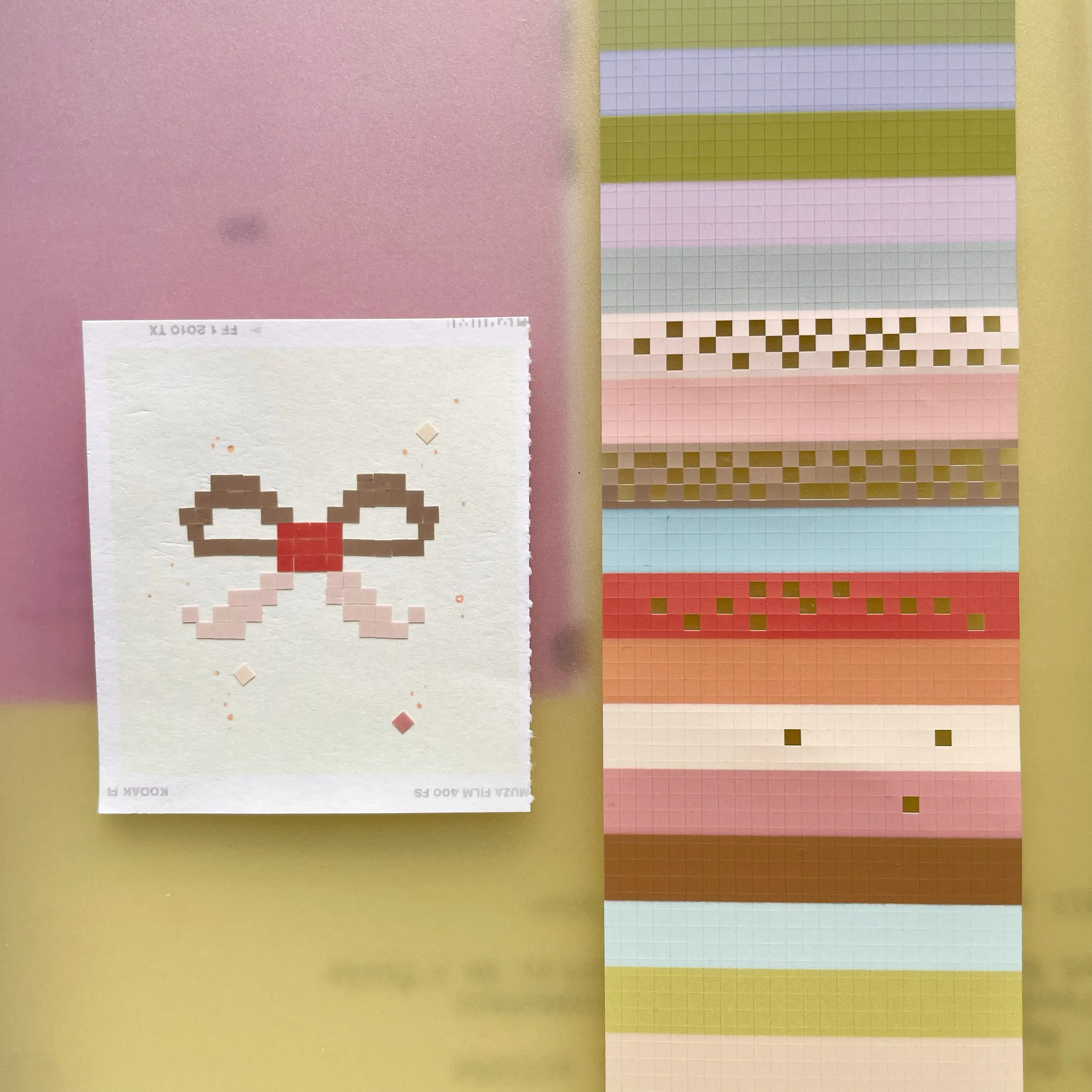 Vibrant Floral Washi Tape Roll - Gradient Doodle Sticker for Scrapbooking & DIY Crafts