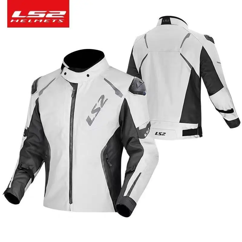 LS2 Original CE Winter Warm Waterproof Motorcycle Jacket Breathable Anti-Impact Off-Road Unisex Chaqueta Moto Protective Gear