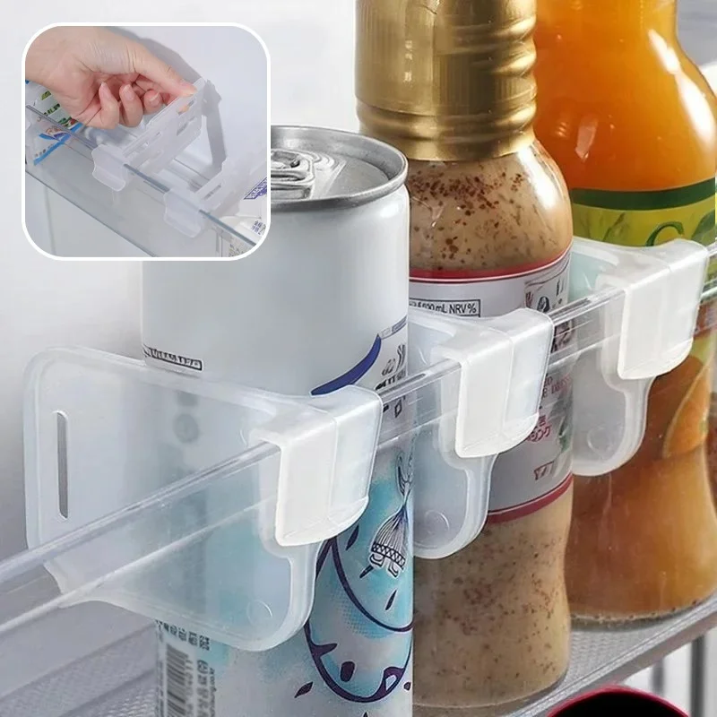 

10/100/30/300PCS Refrigerator Storage Dividers Retractable Plastic Partition Board Adjustable Shelf Organizer for Bottles Cans